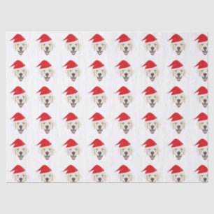 Papier Mousseline Illustration golden retriever avec chapeau de Père