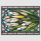 Papier Mousseline Illustration Grandes roseaux en verre (Recto)