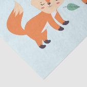 Papier Mousseline Illustration graphique des renards orange mignons (Détail)