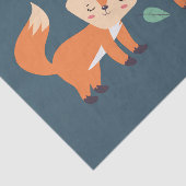 Papier Mousseline Illustration graphique des renards orange mignons (Détail)