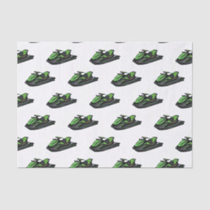 Papier Mousseline Illustration Jet ski
