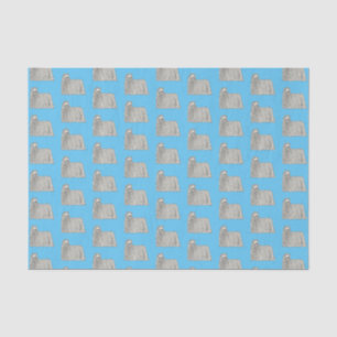 Papier Mousseline Illustration Komondor pour chien