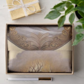 Papier Mousseline Illustration moderne de l'arbre d'or (Cadeau)