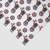 Papier Mousseline Illustration motocyclette de style hélicoïdal (Détail)