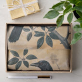 Papier Mousseline Illustration vintage American Crow Découpage (Cadeau)