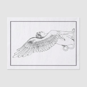 Papier Mousseline Illustration vintage de sphinx