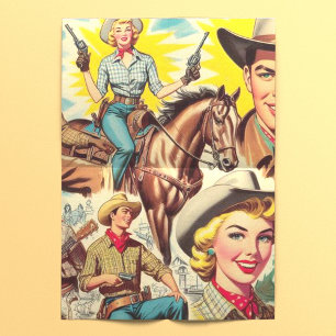 Papier Mousseline Illustration vintage Pays sans faille