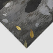 Papier Mousseline Illustration Whimsical Raccoon caché (Détail)