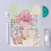 Papier Mousseline Illustrations d'aquarelle pastel moderne Collage (Artisanat)