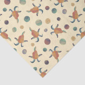 Papier Mousseline Illustrations de chèvre peinte moderne et Pois (Détail)