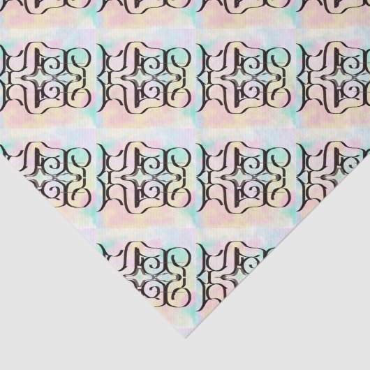 Papier Mousseline illustrations de couleurs (Détail)