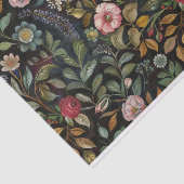 Papier Mousseline Illustrations florales botaniques sur Arrière - pl (Détail)