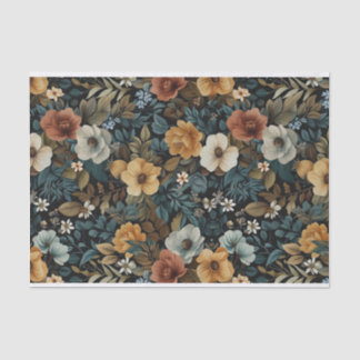 Papier Mousseline Illustrations florales feuillues sur Arrière - pla