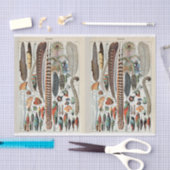 Papier Mousseline Illustrations Millot, Plumes d'oiseaux, Découpage (Artisanat)
