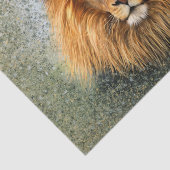 Papier Mousseline Image d'art de peinture de photographie de lion (Détail)