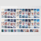 Papier Mousseline Image de Noël do-it-yourself Découpage Signet (Recto)