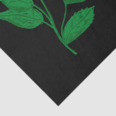 Papier Mousseline Image feuille personnalisée Kelly Texte vert (Détail)