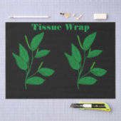 Papier Mousseline Image feuille personnalisée Kelly Texte vert (Artisanat)