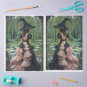 Papier Mousseline Image miroir Willow Witch2 Tissu Paper (Artisanat)