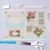 Papier Mousseline Images collage vintage (Artisanat)