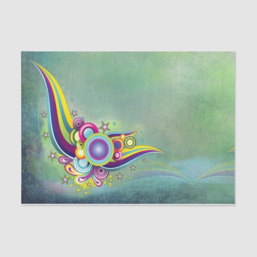 Papier Mousseline Imaginaire Abstrait (Recto)