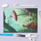 Papier Mousseline Imaginaire Alice au pays des merveilles Découpage (Artisanat)