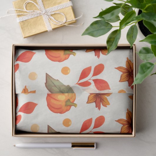 Papier Mousseline Imaginaire Automne Un Papier Tissu (Cadeau)