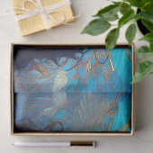 Papier Mousseline Imaginaire Blue Water Fairy Mermaid Decoupage (Cadeau)