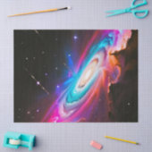 Papier Mousseline Imaginaire céleste Trou noir Enveloppe cadeau d'an (Artisanat)