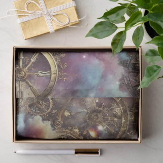 Papier Mousseline Imaginaire Colibri Steampunk paysage découpage (Cadeau)