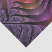 Papier Mousseline Imaginaire coloré Abstrait Trippy Violet Fractal (Détail)