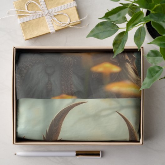 Papier Mousseline Imaginaire de fées à plumes (Cadeau)