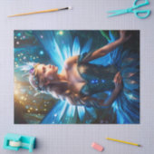 Papier Mousseline Imaginaire Dragonfly Fairy Princess Decoupage (Artisanat)