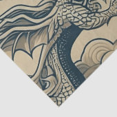 Papier Mousseline Imaginaire Dragons antiques (Détail)