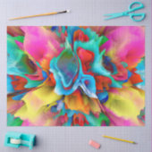 Papier Mousseline Imaginaire floral 11201 (Artisanat)