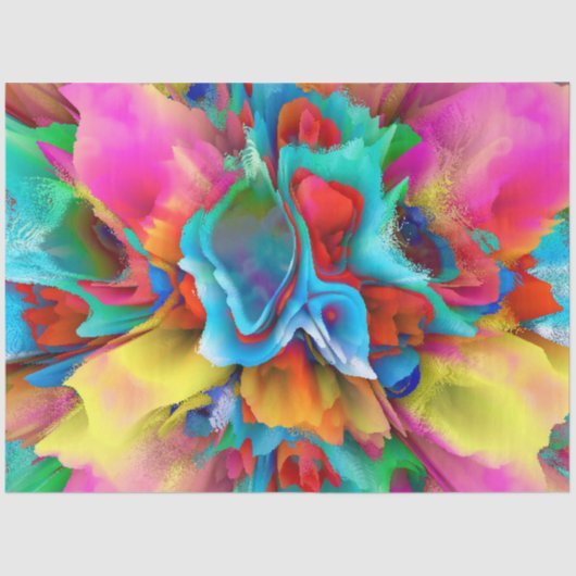 Papier Mousseline Imaginaire floral 11201 (Recto)