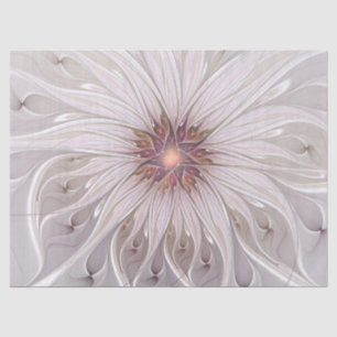 Papier Mousseline Imaginaire Floral, Abstraite Fleur Pastel Moderne