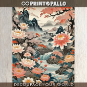 Papier Mousseline Imaginaire floral parchemin japonais