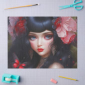 Papier Mousseline Imaginaire Jolie Fleur Fée Princesse Découpage (Artisanat)