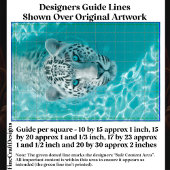 Papier Mousseline Imaginaire Leopard Dans Aqua Water DV8R Découpage