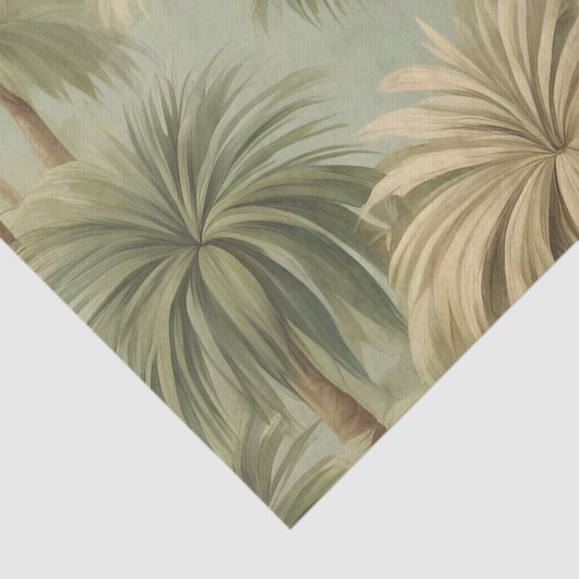 Papier Mousseline Imaginaire Palm Safari (Détail)