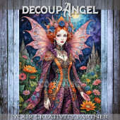 Papier Mousseline Imaginaire Queen of Garden Découpage