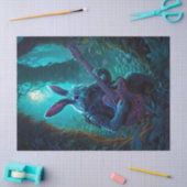 Papier Mousseline Imaginaire Rabbit Jouer de la guitare (Artisanat)