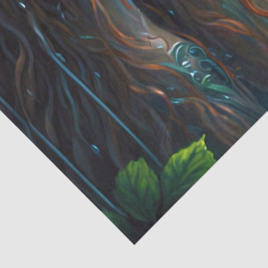 Papier Mousseline Imaginaire Rainbow Fairy Girl Decoupage (Détail)