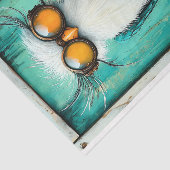 Papier Mousseline Imaginaire Whimsical Steampunk Fun Bird BS4 Decoup (Détail)