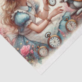 Papier Mousseline Imaginaire Wonderland Rabbit Alice Découpage (Détail)
