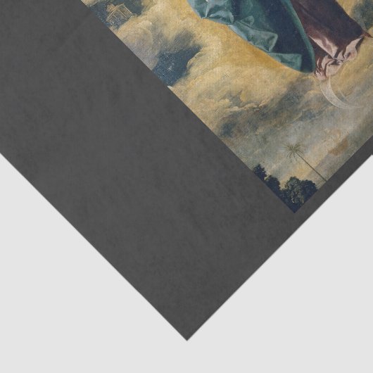 Papier Mousseline Immaculée Conception par Zurbarán (Détail)