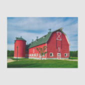 Papier Mousseline Impeccable, grange rouge et silo parfaits (Recto)