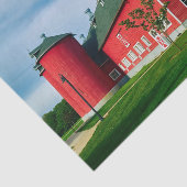 Papier Mousseline Impeccable, grange rouge et silo parfaits (Détail)