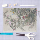 Papier Mousseline Impression ancienne papier de papier de tissus pou (Artisanat)